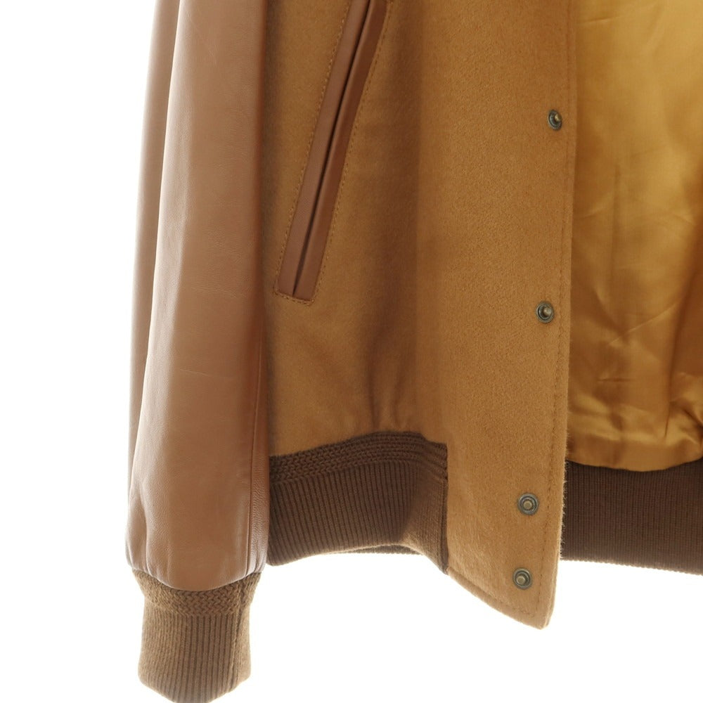 【中古】チンクアンタ Cinquanta ウールナイロン×ラムレザー スタジャン ブラウン【 46 】【 状態ランクA 】【 メンズ 】