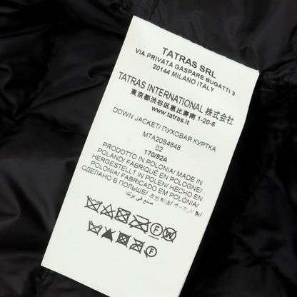 【中古】タトラス TATRAS ナイロン ダブルジップ ダウンジャケット ブラック【 2 】【 状態ランクB 】【 メンズ 】