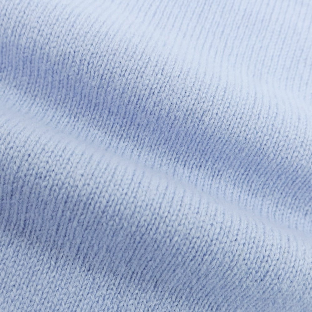 【中古】サンモリッツ S.MORITZ ウールカシミヤ クルーネックニット ライトブルー【 48 】【 状態ランクB 】【 メンズ 】