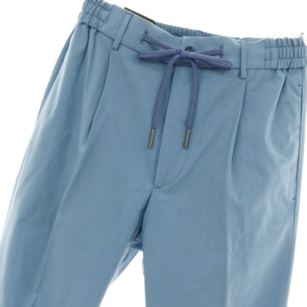 【中古】【未使用】タリアトーレ TAGLIATORE ストレッチ ウールコットン イージースラックスパンツ ライトブルー【サイズ44】【 状態ランクS 】【 メンズ 】