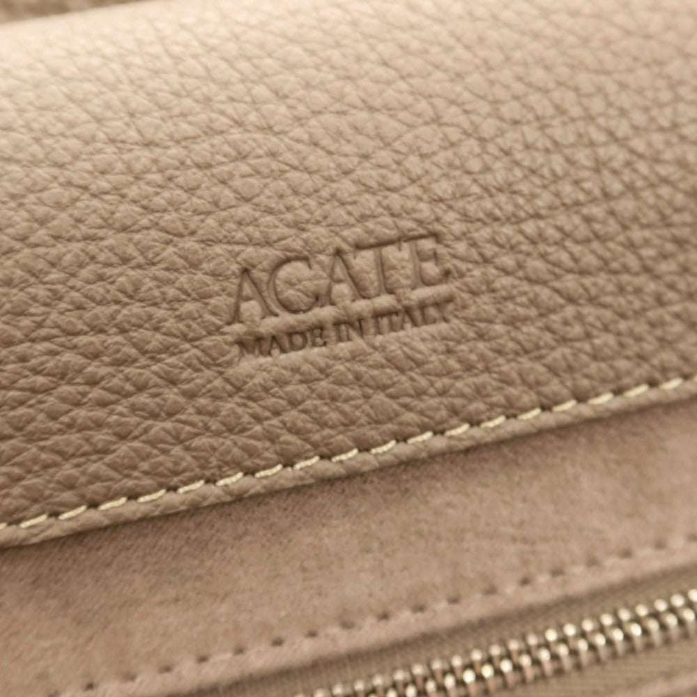 【SALE10%OFF/返品不可】【中古】アカーテ ACATE OSTRO2-M シュリンクレザー ボストンバッグ トープ【 状態ランクA 】【 メンズ 】