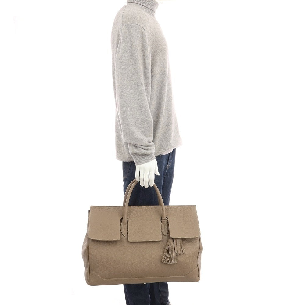 【SALE10%OFF/返品不可】【中古】アカーテ ACATE OSTRO2-M シュリンクレザー ボストンバッグ トープ【 状態ランクA 】【 メンズ 】