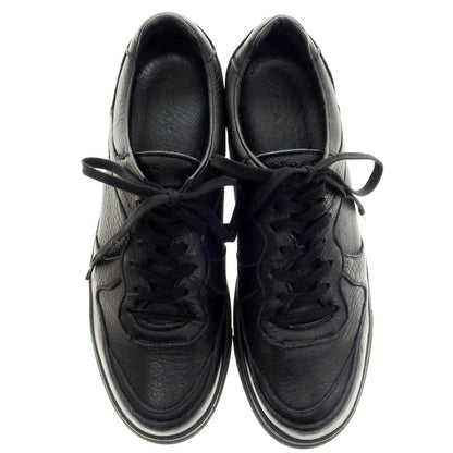 【中古】ヨーク YOAK グレインレザー ローカットスニーカー ブラック【 42 】【 状態ランクA 】【 メンズ 】