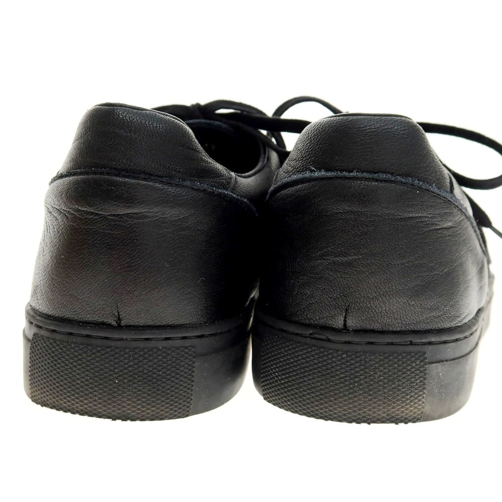 【中古】ヨーク YOAK グレインレザー ローカットスニーカー ブラック【 42 】【 状態ランクA 】【 メンズ 】