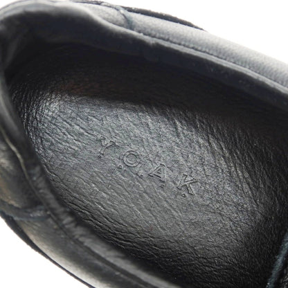 【中古】ヨーク YOAK グレインレザー ローカットスニーカー ブラック【 42 】【 状態ランクA 】【 メンズ 】