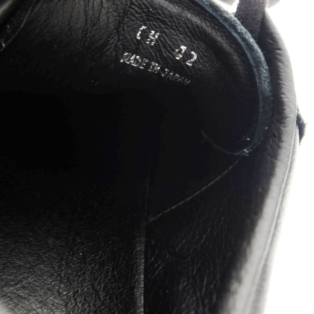 【中古】ヨーク YOAK グレインレザー ローカットスニーカー ブラック【 42 】【 状態ランクA 】【 メンズ 】