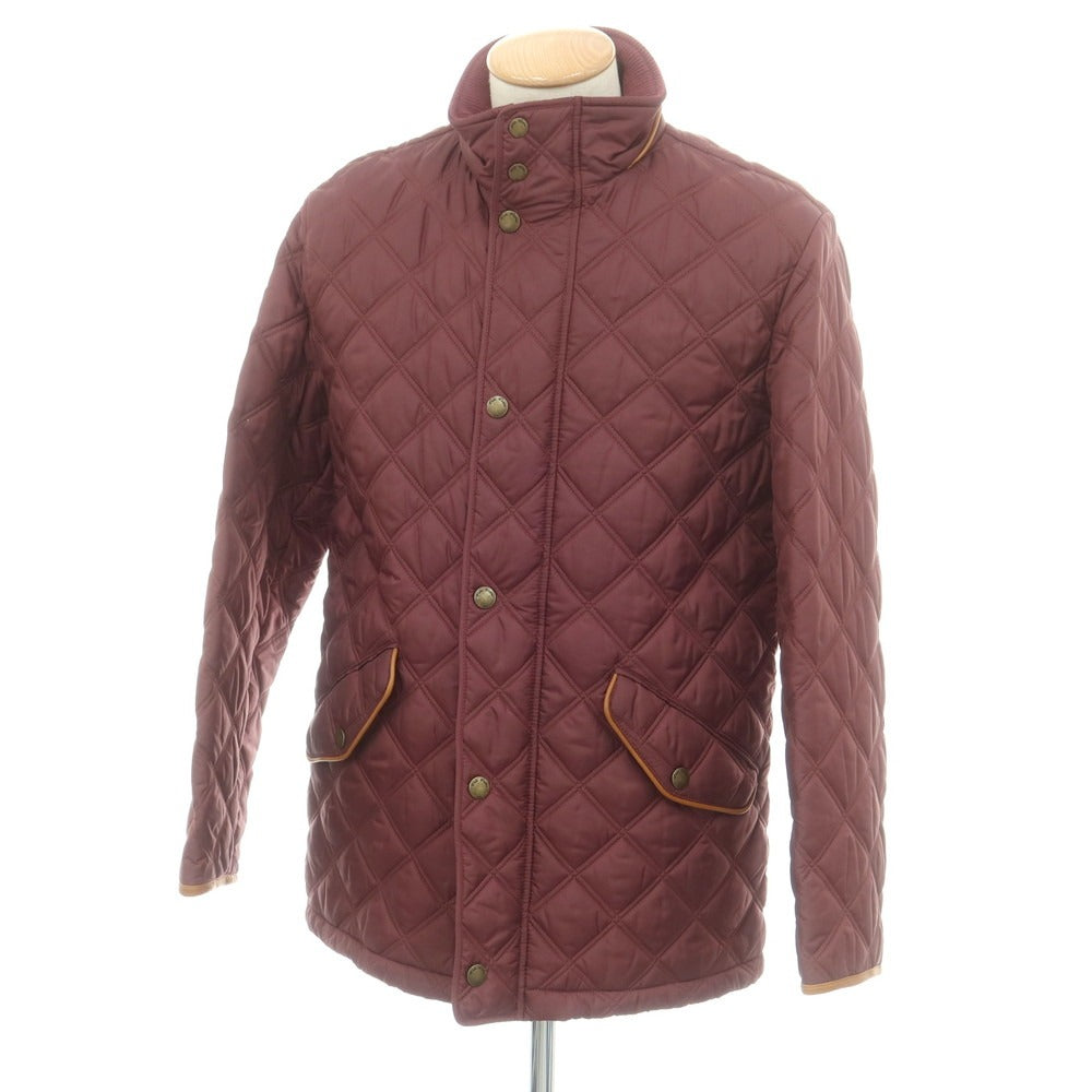 【中古】ブルックスブラザーズ Brooks Brothers ポリエステル 中綿入り スタンドカラー キルティングブルゾン ワインレッド【 S 】【 状態ランクC 】【 メンズ 】