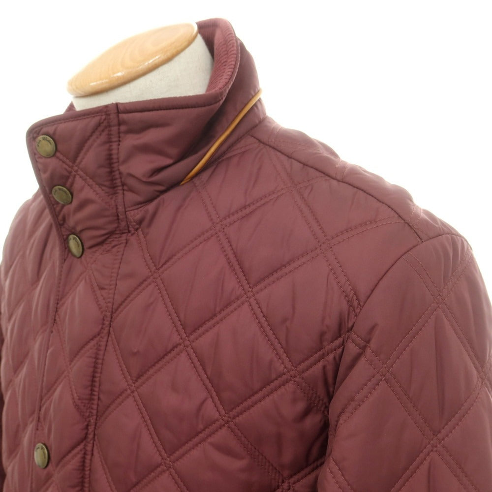 【中古】ブルックスブラザーズ Brooks Brothers ポリエステル 中綿入り スタンドカラー キルティングブルゾン ワインレッド【 S 】【 状態ランクC 】【 メンズ 】