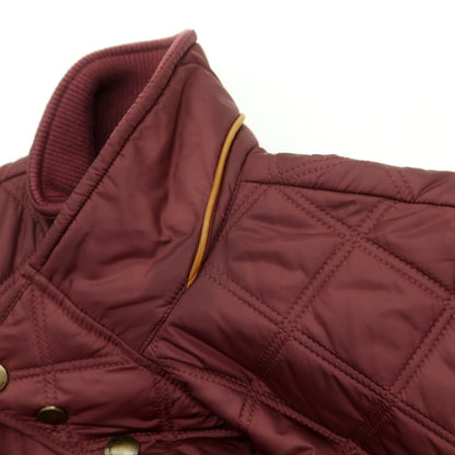 【中古】ブルックスブラザーズ Brooks Brothers ポリエステル 中綿入り スタンドカラー キルティングブルゾン ワインレッド【 S 】【 状態ランクC 】【 メンズ 】