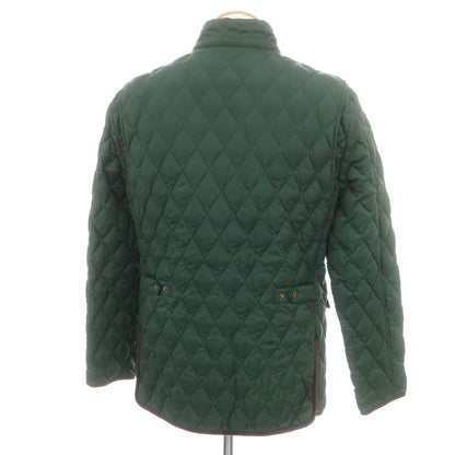 【中古】ブルックスブラザーズ Brooks Brothers ポリエステル キルティング スタンドカラー ダウンジャケット グリーン【 S 】【 状態ランクC 】【 メンズ 】