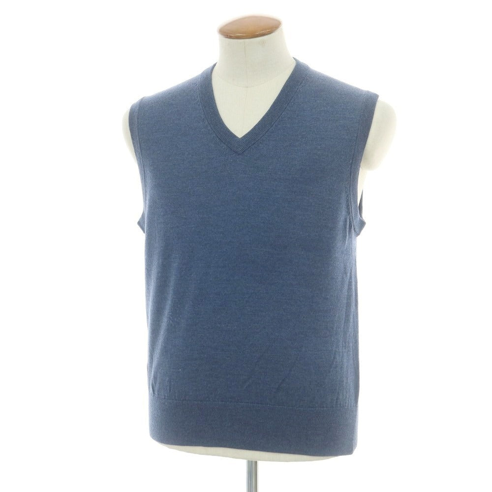 【中古】ブルックスブラザーズ Brooks Brothers ハイゲージウール ニットベスト ネイビー【 M 】【 状態ランクA 】【 メンズ 】