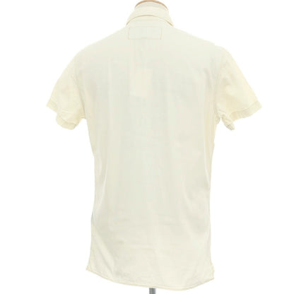 【中古】ハイドロゲン HYDROGEN コットン系 レギュラーカラー プルオーバーシャツ オフホワイト【サイズS】【 状態ランクC 】【 メンズ 】