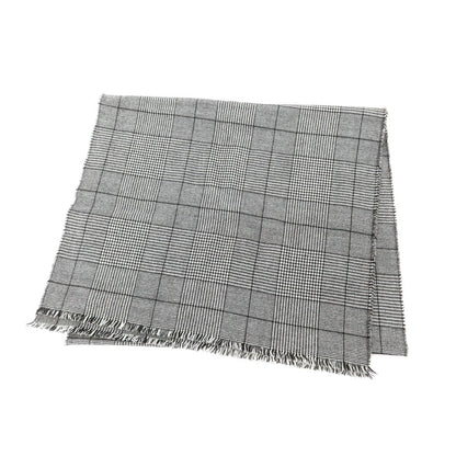 【中古】ジョンストンズ JOHNSTONS ウール グレンチェック ストール グレー【 状態ランクB 】【 ユニセックス 】