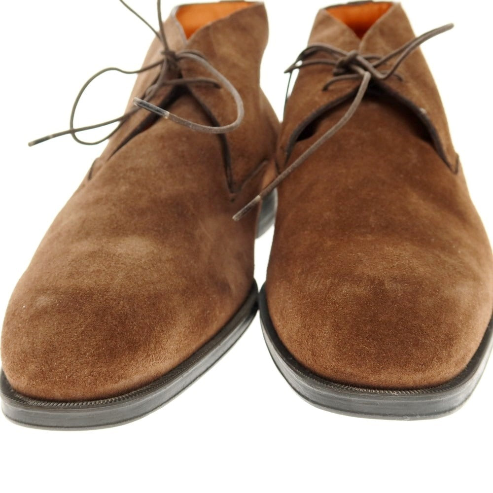 【中古】サントーニ Santoni スエード チャッカブーツ ブラウン【 7 】【 状態ランクA 】【 メンズ 】