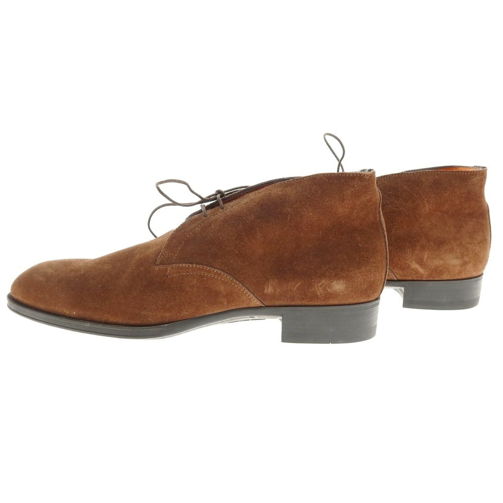 【中古】サントーニ Santoni スエード チャッカブーツ ブラウン【 7 】【 状態ランクA 】【 メンズ 】