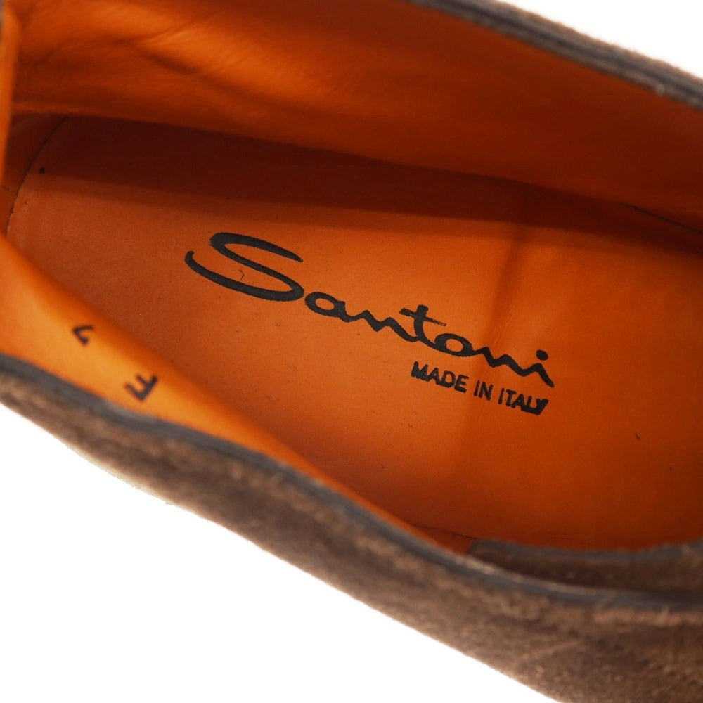 【中古】サントーニ Santoni スエード チャッカブーツ ブラウン【 7 】【 状態ランクA 】【 メンズ 】