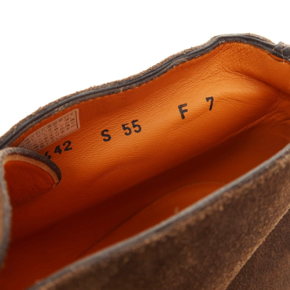 【中古】サントーニ Santoni スエード チャッカブーツ ブラウン【 7 】【 状態ランクA 】【 メンズ 】