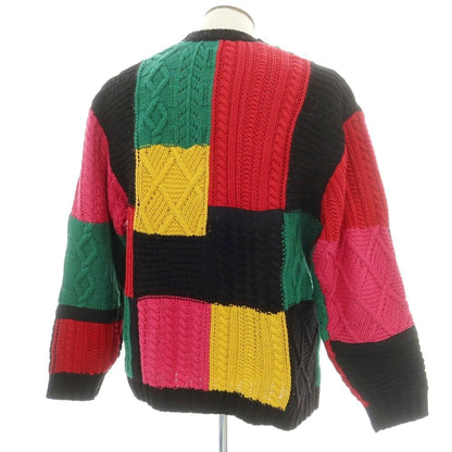 【中古】シュプリーム Supreme 2023年秋冬 Patchwork Cable Knit Cardigan カーディガン マルチカラー【 L 】【 状態ランクC 】【 メンズ 】