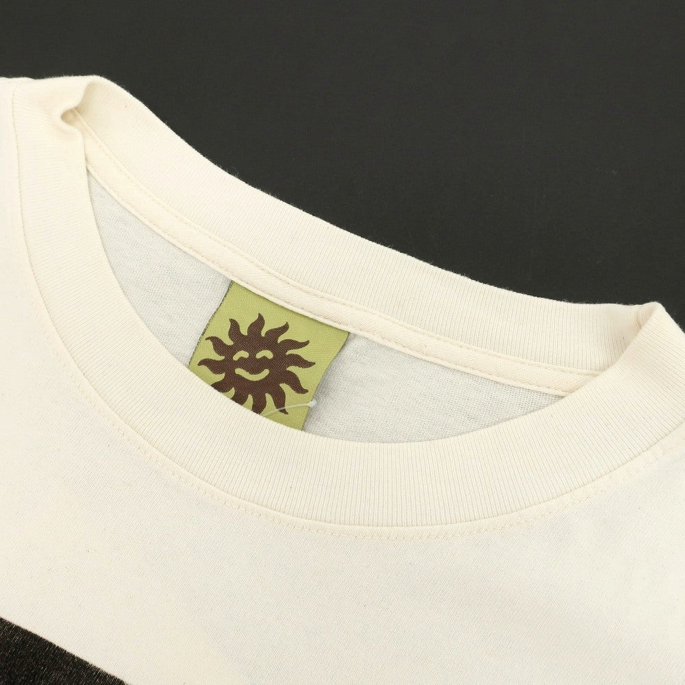 【中古】エクストラバイタミンズ Extra Vitamins コットン クルーネック 半袖Ｔシャツ オフホワイト【サイズXL】【 状態ランクB 】【 メンズ 】