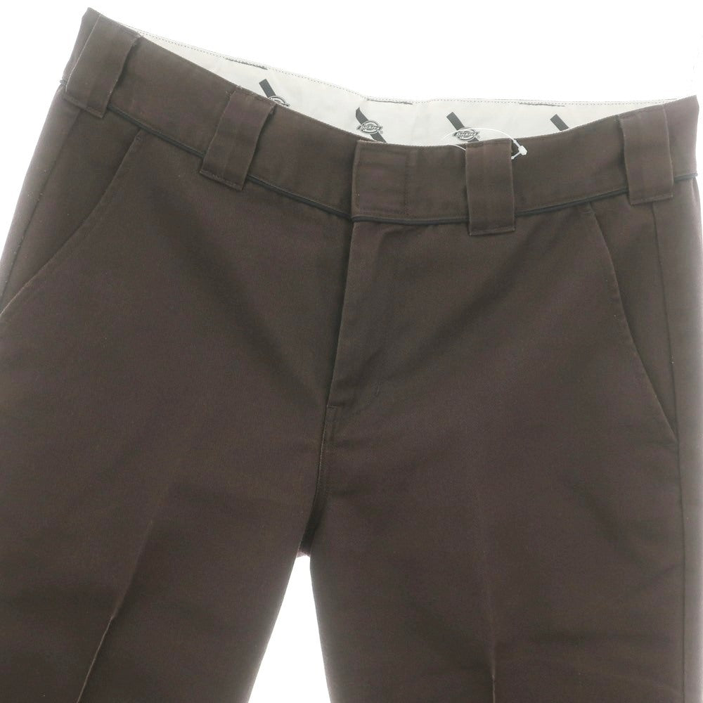 【中古】サタデーズ ニューヨークシティ Saturdays NYC × Dickies ポリエステルコットン ワークパンツ ダークブラウン【 34 】【 状態ランクC 】【 メンズ 】
