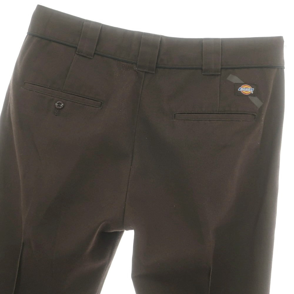 【中古】サタデーズ ニューヨークシティ Saturdays NYC × Dickies ポリエステルコットン ワークパンツ ダークブラウン【 34 】【 状態ランクC 】【 メンズ 】