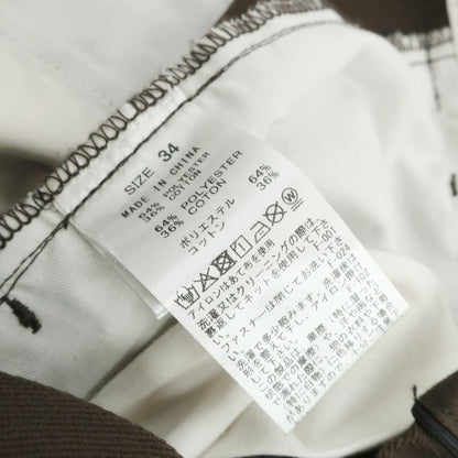 【中古】サタデーズ ニューヨークシティ Saturdays NYC × Dickies ポリエステルコットン ワークパンツ ダークブラウン【 34 】【 状態ランクC 】【 メンズ 】