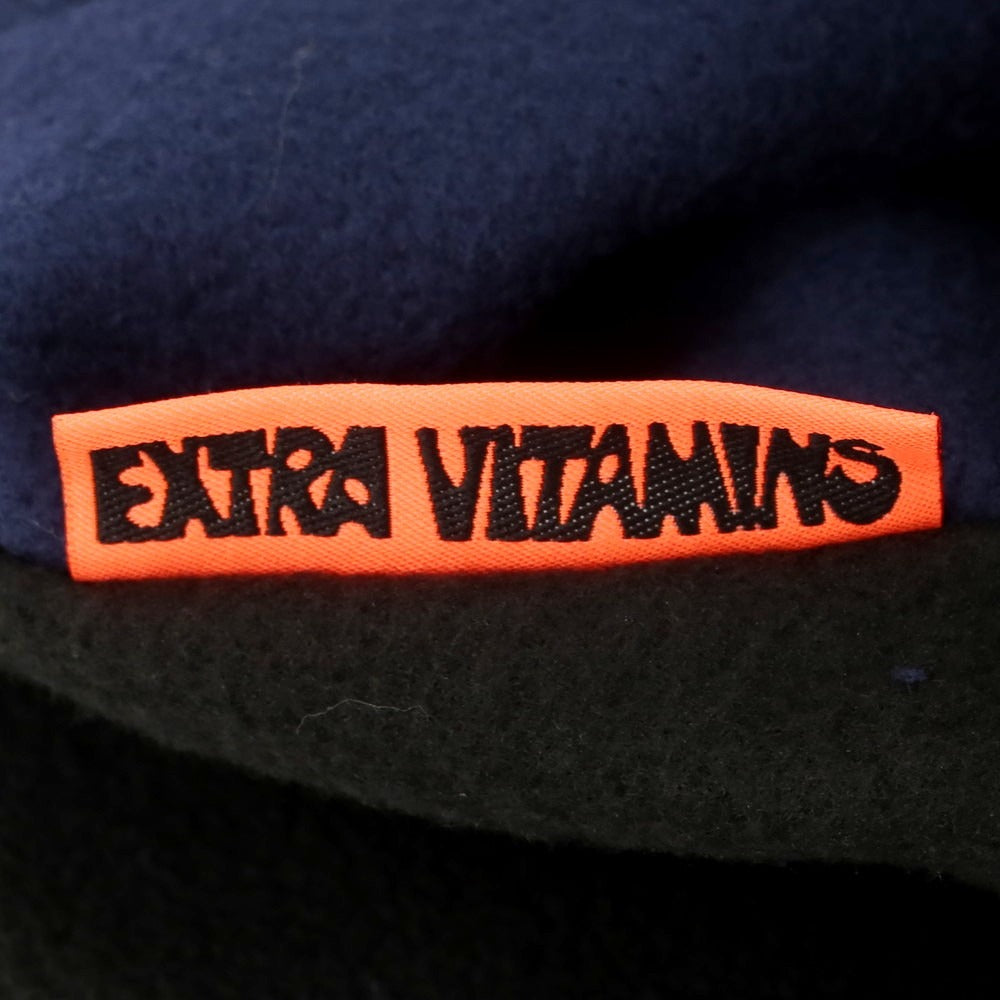 【中古】エクストラバイタミンズ Extra Vitamins ポリエステル系 フリース ネックウォーマー ネイビーxブラック【 状態ランクB 】【 メンズ 】 [BPD]