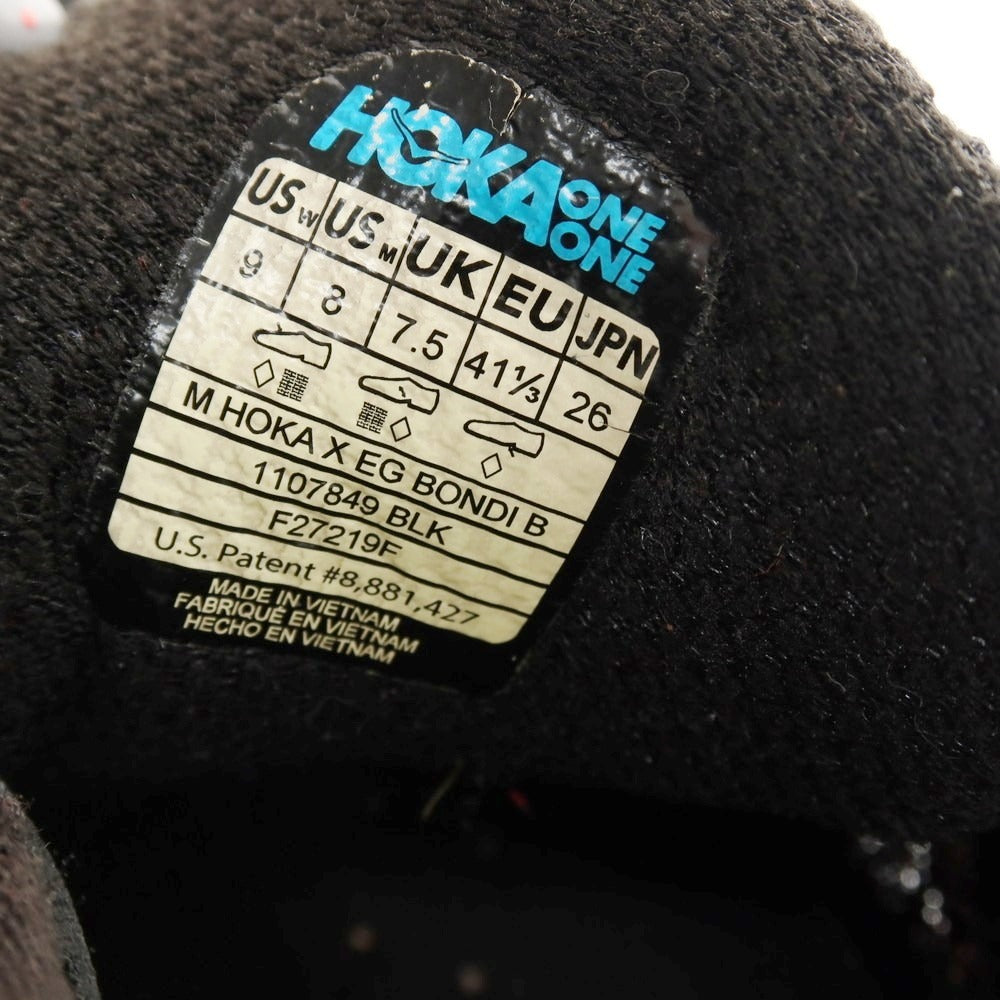 【中古】エンジニアードガーメンツ Engineered Garments × HOKA ONE ONE スニーカー ブラック【サイズ26】【 状態ランクC 】【 メンズ 】[CPD]