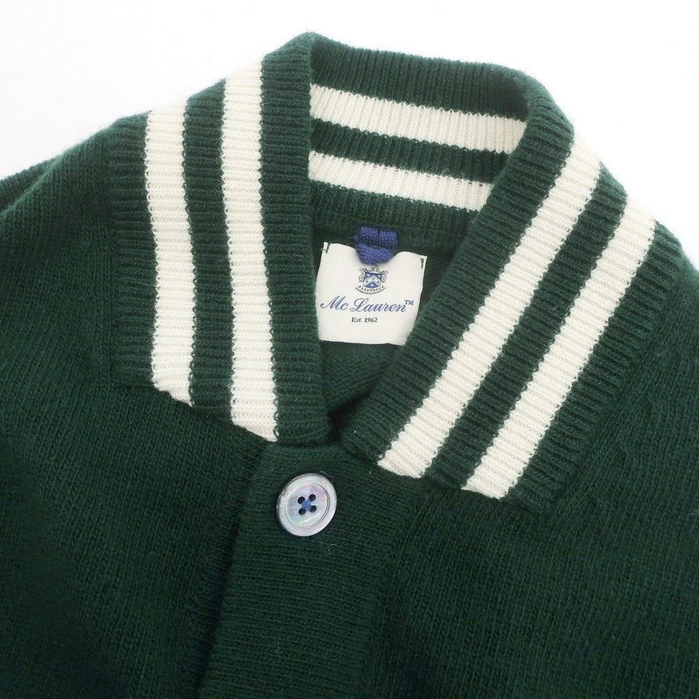 【中古】マクラーレン Mc Laren ウール ニットブルゾン ダークグリーン【 46 】【 状態ランクB 】【 メンズ 】