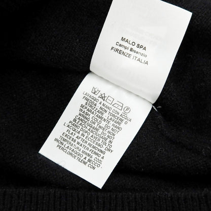 【中古】マーロ Malo ハイゲージカシミヤ タートルネックニット ブラック【 S 】【 状態ランクB 】【 メンズ 】