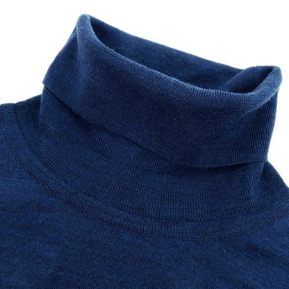【中古】ジョンスメドレー JOHN SMEDLEY ハイゲージウール タートルネックニット ダークブルー系【 M 】【 状態ランクB 】【 メンズ 】