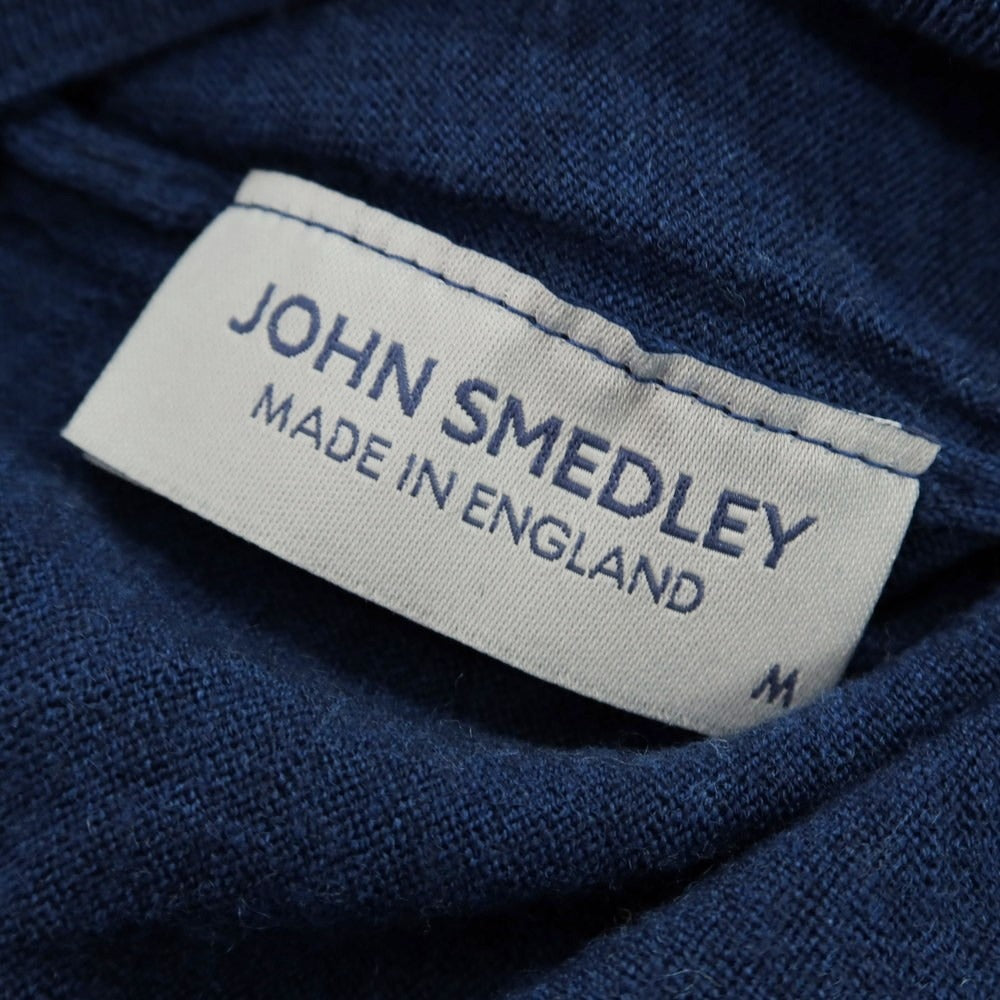 【中古】ジョンスメドレー JOHN SMEDLEY ハイゲージウール タートルネックニット ダークブルー系【 M 】【 状態ランクB 】【 メンズ 】