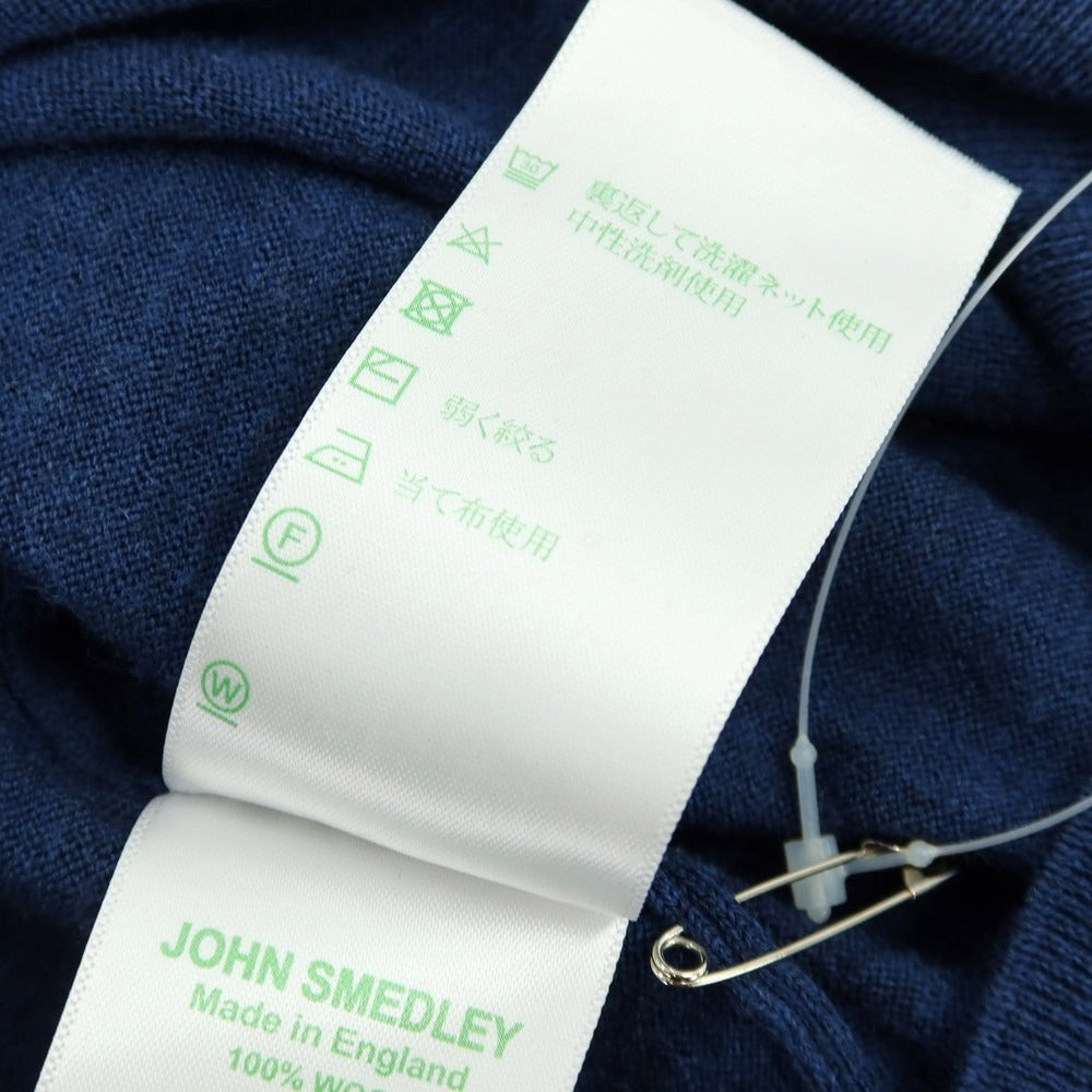 【中古】ジョンスメドレー JOHN SMEDLEY ハイゲージウール タートルネックニット ダークブルー系【 M 】【 状態ランクB 】【 メンズ 】
