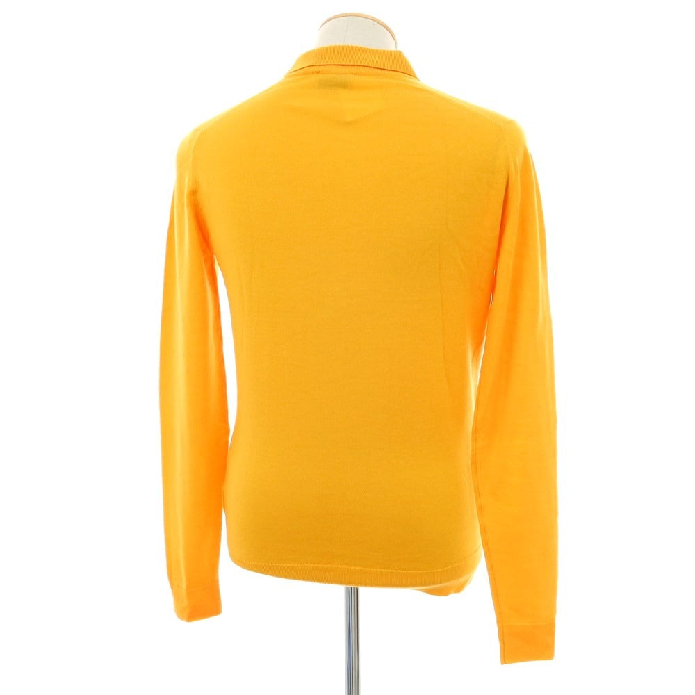 【中古】ジョンスメドレー JOHN SMEDLEY ハイゲージウール ポロニット オレンジ【 S 】【 状態ランクB 】【 メンズ 】