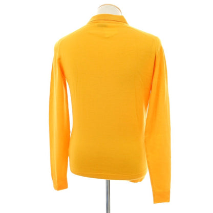 【中古】ジョンスメドレー JOHN SMEDLEY ハイゲージウール ポロニット オレンジ【 S 】【 状態ランクB 】【 メンズ 】