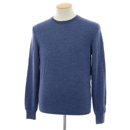 【中古】ドルモア DRUMOHR ハイゲージウール クルーネックニット グレイッシュライトネイビー【 46 】【 状態ランクB 】【 メンズ 】