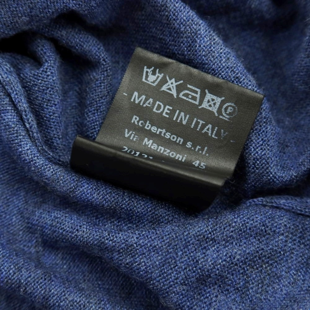 【中古】ドルモア DRUMOHR ハイゲージウール クルーネックニット グレイッシュライトネイビー【 46 】【 状態ランクB 】【 メンズ 】