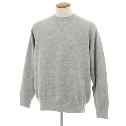 【中古】ギャルリーヴィー GALERIE VIE アルパカ スウェット プルオーバーニット グレー【 FREE 】【 状態ランクB 】【 メンズ 】