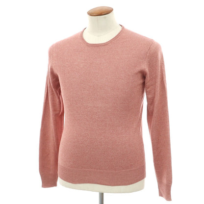 【中古】トゥモローランド TOMORROWLAND tricot ハイゲージ シルク クルーネック プルオーバーニット ダークピンク系【サイズM】【 状態ランクB 】【 メンズ 】