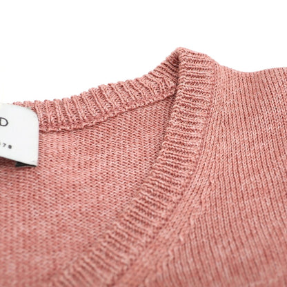【中古】トゥモローランド TOMORROWLAND tricot ハイゲージ シルク クルーネック プルオーバーニット ダークピンク系【サイズM】【 状態ランクB 】【 メンズ 】
