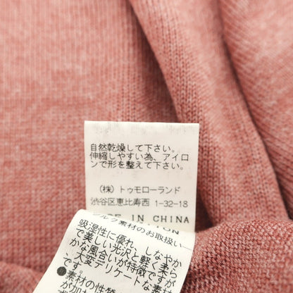 【中古】トゥモローランド TOMORROWLAND tricot ハイゲージ シルク クルーネック プルオーバーニット ダークピンク系【サイズM】【 状態ランクB 】【 メンズ 】