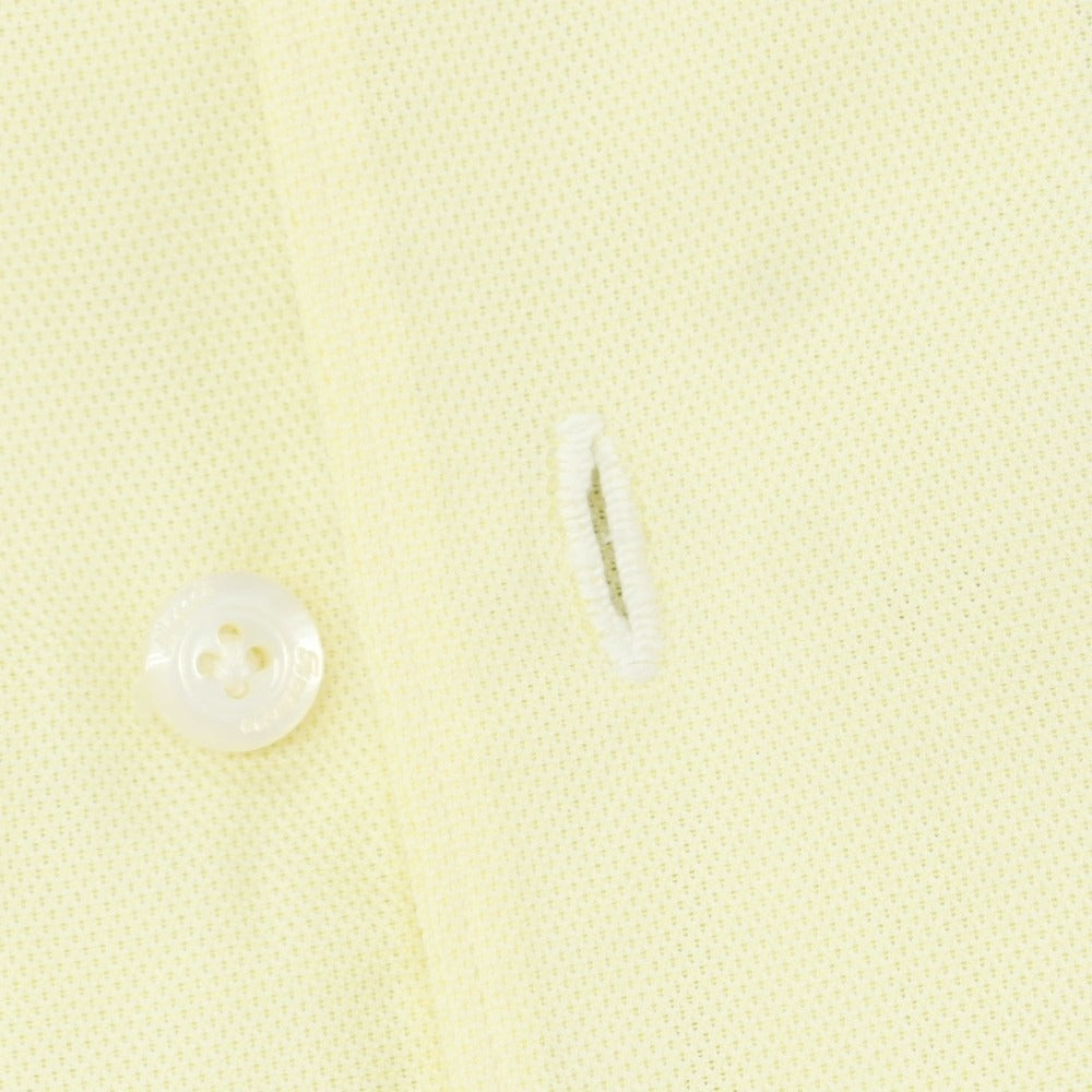 【中古】フィナモレ Finamore コットン ワイドカラー ドレスシャツ ライトイエロー【 39 】【 状態ランクC 】【 メンズ 】