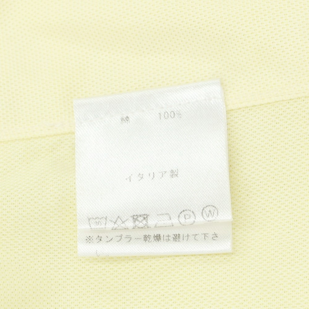【中古】フィナモレ Finamore コットン ワイドカラー ドレスシャツ ライトイエロー【 39 】【 状態ランクC 】【 メンズ 】