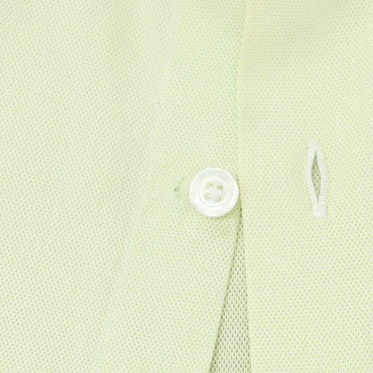 【中古】フィナモレ Finamore コットン ワイドカラー ドレスシャツ ライトグリーン【 38 】【 状態ランクC 】【 メンズ 】