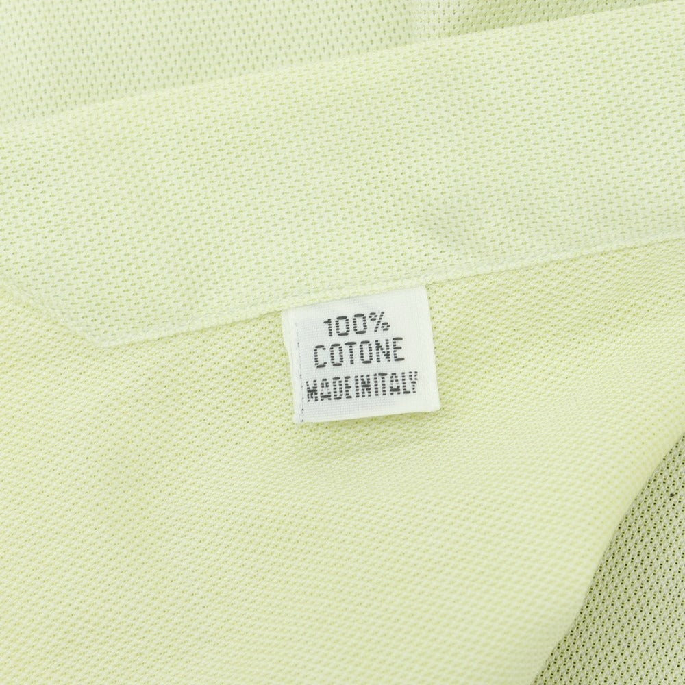 【中古】フィナモレ Finamore コットン ワイドカラー ドレスシャツ ライトグリーン【 38 】【 状態ランクC 】【 メンズ 】