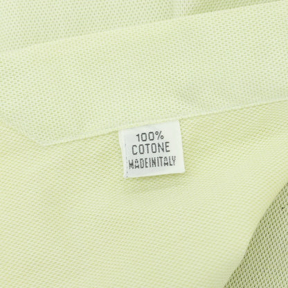 【中古】フィナモレ Finamore コットン ワイドカラー ドレスシャツ ライトグリーン【 38 】【 状態ランクC 】【 メンズ 】