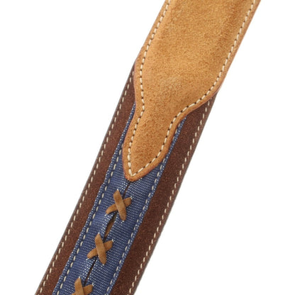 【中古】アンドレアグレコ ANDREA GRECO TOMORROWLAND別注 スエード レザー ベルト ブラウンxシルバー【 85 】【 状態ランクC 】【 メンズ 】