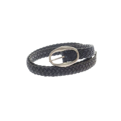 【中古】ダニエルアンドボブ Daniel &amp; Bob スエード レザー メッシュベルト ネイビー【 状態ランクC 】【 メンズ 】