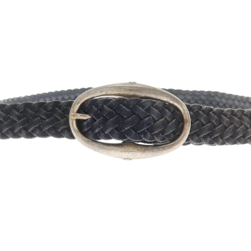 【中古】ダニエルアンドボブ Daniel &amp; Bob スエード レザー メッシュベルト ネイビー【 状態ランクC 】【 メンズ 】