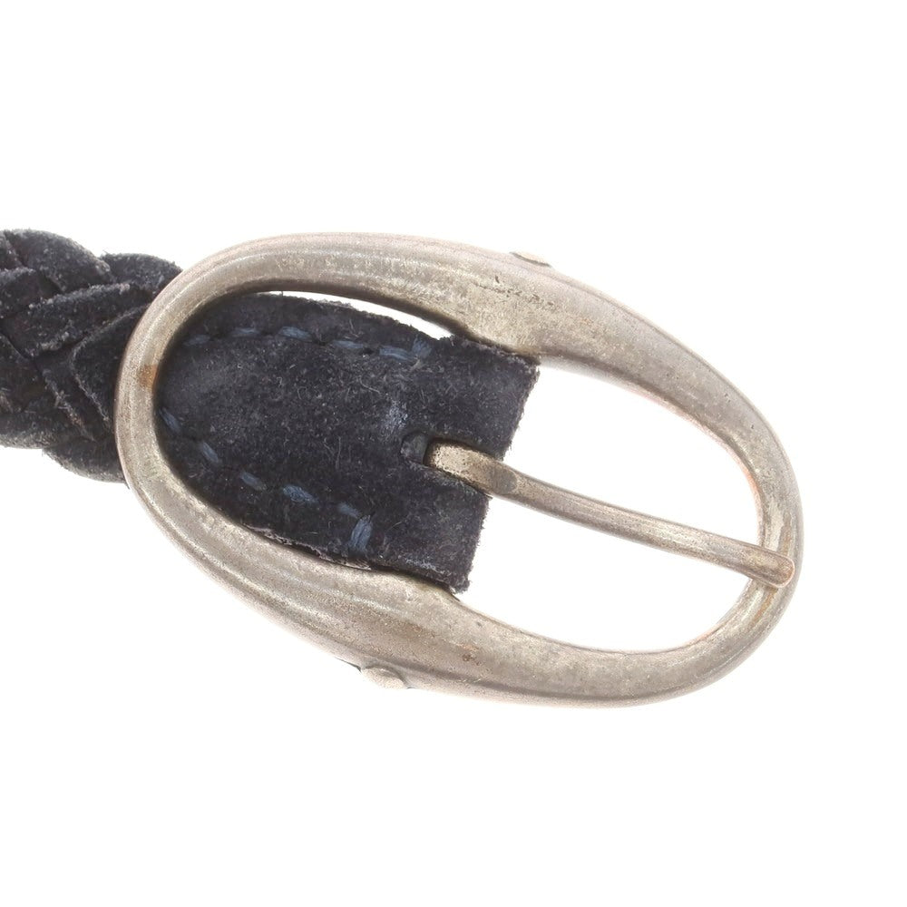 【中古】ダニエルアンドボブ Daniel &amp; Bob スエード レザー メッシュベルト ネイビー【 状態ランクC 】【 メンズ 】